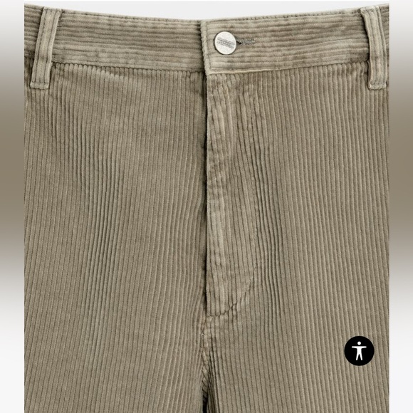 Zara size 31 TAPERED CORDUROY PANTS - Picture 8 of 9